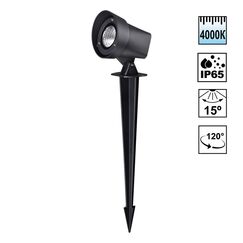 359219 STREET NT23 400 черный Светильник ландшафтный светодиодный грунтовой IP65 LED 13W 110-240V 1040Лм 4000К LANDSCAPE