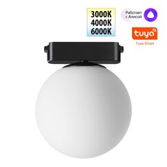 359478 SHINO NT24 110 черный Трековый смарт-светильник для низковольтного шинопровода с двумя режимами работы IP20 LED 6W 24V 3000-6000K EASY