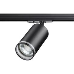 370877 PORT NT22 203 черный Светильник трековый однофазный двухжильный IP20 GU10 9W 220V ULAR