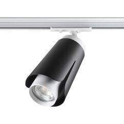 370836 PORT NT22 243 черный Светильник трековый однофазный трехжильный IP20 GU10 9W 220V TULIP
