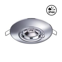 370790 SPOT NT21 530 хром Светильник встраиваемый влагозащищенный IP44 GU10 50W 220V WATER