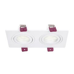 4647-2C, врезной светильник, L172xW92xH28, cutout:L150xW75, 2xGU10x35W, IP20, excluded