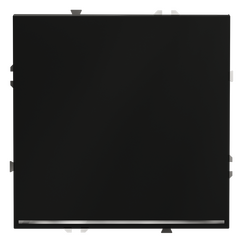 Проходной переключатель встраиваемый VOLTUM S70 одноклавишный с подсветкой 10А, (черный матовый)