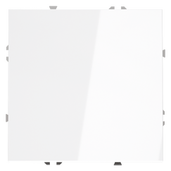 Выключатель с самовозвратом встраиваемый VOLTUM S70 одноклавишный 10А, (белый глянцевый)