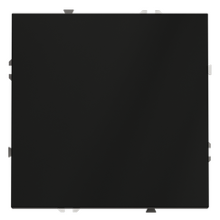 Выключатель с самовозвратом встраиваемый VOLTUM S70 одноклавишный 10А, (черный матовый)