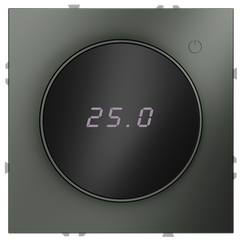 Терморегулятор электронный VOLTUM S70 с индикацией и датчиком, для теплого пола, (титан)