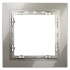 Рамка стеклянная VOLTUM S70 на 1 пост, (шелк, стекло)