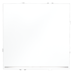 Проходной переключатель встраиваемый VOLTUM S70 одноклавишный с подсветкой 10А, (белый матовый)