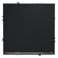 Проходной переключатель встраиваемый VOLTUM S70 одноклавишный с подсветкой 10А, (графит)