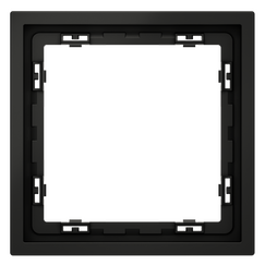 Рамка пластиковая VOLTUM S70 на 1 пост, (черный матовый)