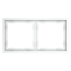 Рамка пластиковая VOLTUM S70 на 2 поста, (белый матовый)