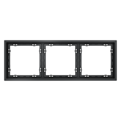 Рамка пластиковая VOLTUM S70 на 3 поста, (графит)