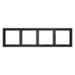 Рамка пластиковая VOLTUM S70 на 4 поста, (графит)