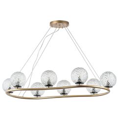 815283 Люстра BARI 8х10W(led) G9 ЗОЛОТО/ЧЕРНЫЙ МАТОВЫЙ