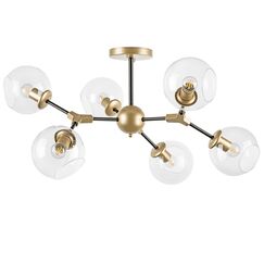 785063 Люстра BETA 6x40W E27 ЗОЛОТО/ЧЕРНЫЙ