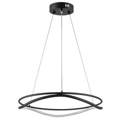 736517 Люстра ROTONDA 45W LED 2494LM 120G ЧЕРНЫЙ 3000-6000K