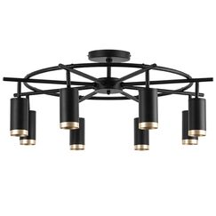 LR71837840 Люстра RULLO 8х50W GU10 ЧЕРНЫЙ (571718+214437-8+203440-8)