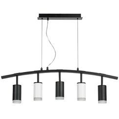 LR7353733620 Люстра RULLO 5х50W GU10 ЧЕРНЫЙ/БЕЛЫЙ (571735+214437-3+214436-2+202430-5)