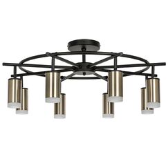 LR7183180 Люстра RULLO 8х50W GU10 ЧЕРНЫЙ/БРОНЗА (571718+214431-8+202430-8)