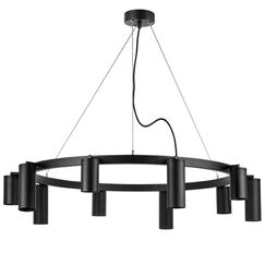 LR020375875 Люстра RULLO 10х50W GU10 ЧЕРНЫЙ (571020+214437-5+214487-5)