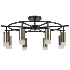 LR7183181 Люстра RULLO 8х50W GU10 ЧЕРНЫЙ/БРОНЗА (571718+214431-8+202431-8)