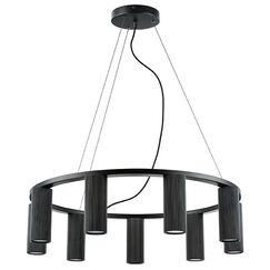 718097 Люстра ROMA 9х28W GU10 (led) MATT BLACK