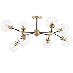 785083 Люстра BETA 8x40W E27 ЗОЛОТО/ЧЕРНЫЙ