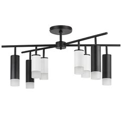 LR7283648741 Люстра RULLO 8х50W GU10 ЧЕРНЫЙ/БЕЛЫЙ (571728+214436-4+214487-4+202431-8)