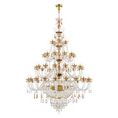 710572 3 КОР!!! Люстра TESORO 57х40W E14 ЗОЛОТО