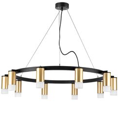 LR0204001 Люстра RULLO 10х50W GU10 ЧЕРНЫЙ/ЗОЛОТО (571020+214440-10+202431-10)