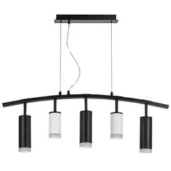 LR7353628730 Люстра RULLO 5х50W GU10 ЧЕРНЫЙ/БЕЛЫЙ (571735+214436-2+214487-3+202430-5)