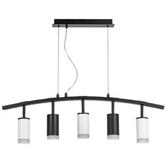 LR7353723630 Люстра RULLO 5х50W GU10 ЧЕРНЫЙ/БЕЛЫЙ (571735+214437-2+214436-3+202430-5)