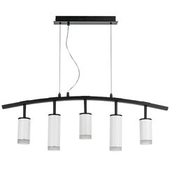 LR7353638620 Люстра RULLO 5х50W GU10 ЧЕРНЫЙ/БЕЛЫЙ (571735+214436-3+214486-2+202430-5)