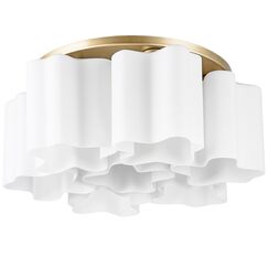 802073 Люстра NUBI 7х40W E27 ШАМПАНЬ/БЕЛЫЙ