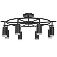 LR7183780 Люстра RULLO 8х50W GU10 ЧЕРНЫЙ (571718+214437-8+202430-8)