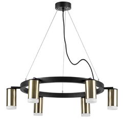 LR0163160 Люстра RULLO 6х50W GU10 ЧЕРНЫЙ/БРОНЗА (571016+214431-6+202430-6)