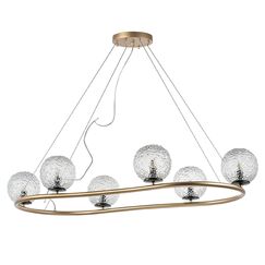 815263 Люстра BARI 6х10W(led) G9 ЗОЛОТО/ЧЕРНЫЙ МАТОВЫЙ