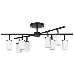 LR728368 Люстра RULLO 8х50W GU10 ЧЕРНЫЙ/БЕЛЫЙ (571728+214436-8)