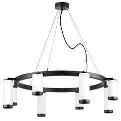 LR01836486440 Люстра RULLO 8х50W GU10 ЧЕРНЫЙ/БЕЛЫЙ (571018+214436-4+214486-4+203437-8)