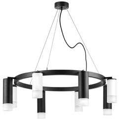 LR0183648741 Люстра RULLO 8х50W GU10 ЧЕРНЫЙ/БЕЛЫЙ (571018+214436-4+214487-4+202431-8)