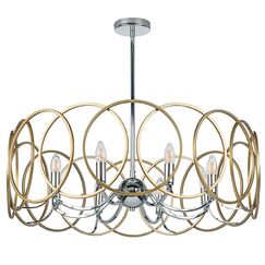 713083 Люстра REGOLO 8х40W E14 ХРОМ/ЗОЛОТО