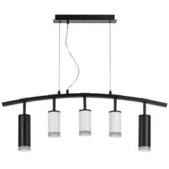 LR7358723630 Люстра RULLO 5х50W GU10 ЧЕРНЫЙ/БЕЛЫЙ (571735+214436-3+214487-2+202430-5)