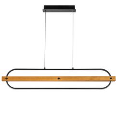 723337 Люстра LODI LED 36W 3240LM ЧЕРНЫЙ/ДЕРЕВО 3000K