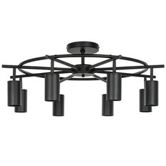 LR718378 Люстра RULLO 8х50W GU10 ЧЕРНЫЙ (571718+214437-8)