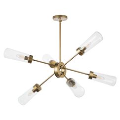 690063 Люстра CROTONE 6х40W E14 ШАМПАНЬ/ПРОЗРАЧНЫЙ