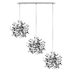 L3PL721134 Подвес тройной линейный EXTRA 3x3x5W(led) G9  (721134 - 3 + 572124 -1) ХРОМ