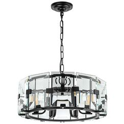 713267 Люстра NOVARA 6x40W E14 ЧЕРНЫЙ МАТОВЫЙ