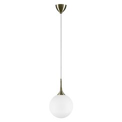 813031 Подвес GLOBO 1х40W E14 electroplating bronze/white