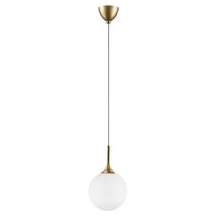 813022 Подвес GLOBO 1х40W E14 gold/white