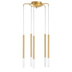 L8T747143 Люстра TUBO LED 40W 2240LM 360G ЗОЛОТО 4000K (574733+747143 (8шт)